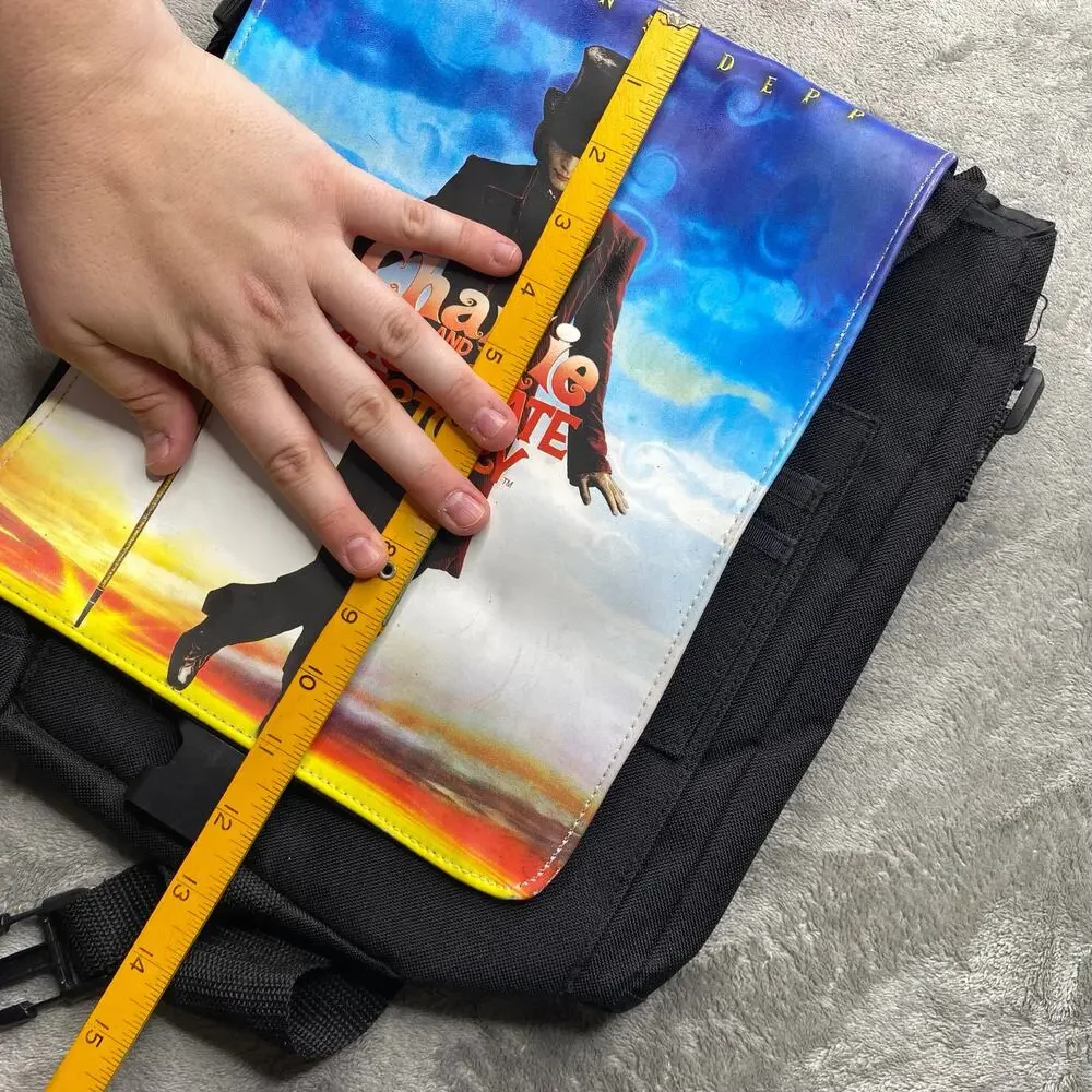 Vintage Y2K Charlie and the Chocolate Factory Promo Messenger Bag Oopah Loompa - Picture 10 of 10